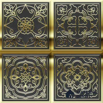 Metallic Wall Tile TL 07235 Regal Noir 1 ft x 1 ft Ceramic Matte Finish - 9 mm  | 2 mm Spacer is Mandatory | Suitable For Bathroom, Kitchen, Dining Area | Please Expect a Slight Variation of Pattern (Sample)